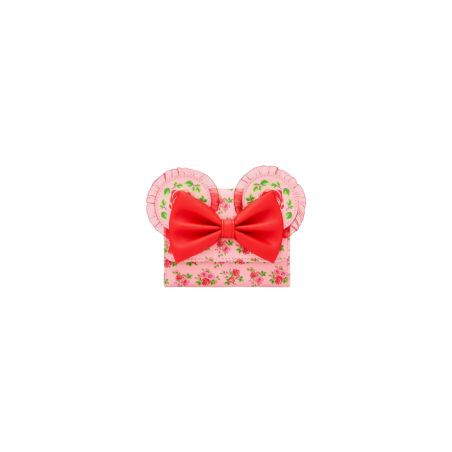 Portefeuille pink & red roses Minnie Mouse LOUNGEFLY Import - Livraison 02/2026