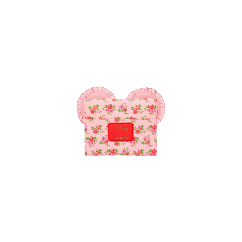 Portefeuille pink & red roses Minnie Mouse LOUNGEFLY Import - Livraison 02/2026
