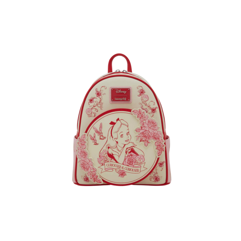 Sac à dos floral tonal Alice au pays des merveilles LOUNGEFLY Import - Livraison 04/2026