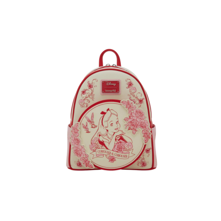 Sac à dos floral tonal Alice au pays des merveilles LOUNGEFLY Import - Livraison 04/2026