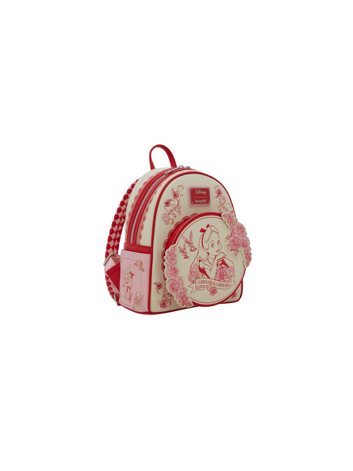 Sac à dos floral tonal Alice au pays des merveilles LOUNGEFLY Import - Livraison 04/2026