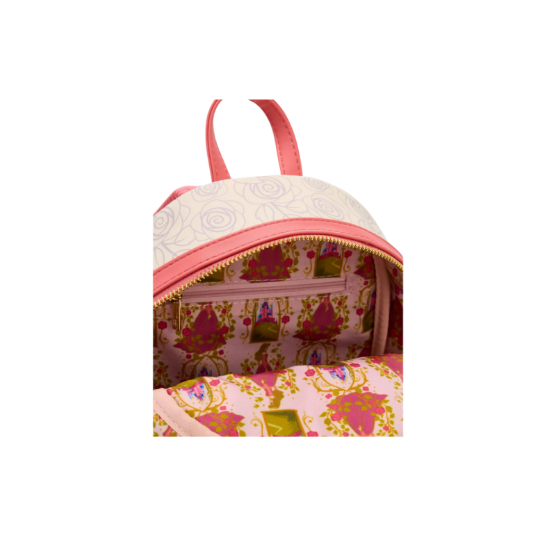 Sac à dos floral magnetic door La belle au bois dormant LOUNGEFLY Import - Livraison 03/2026