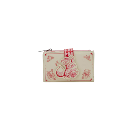 Portefeuille Cheshire cat floral Alice au pays des merveilles LOUNGEFLY Import - Livraison 04/2026