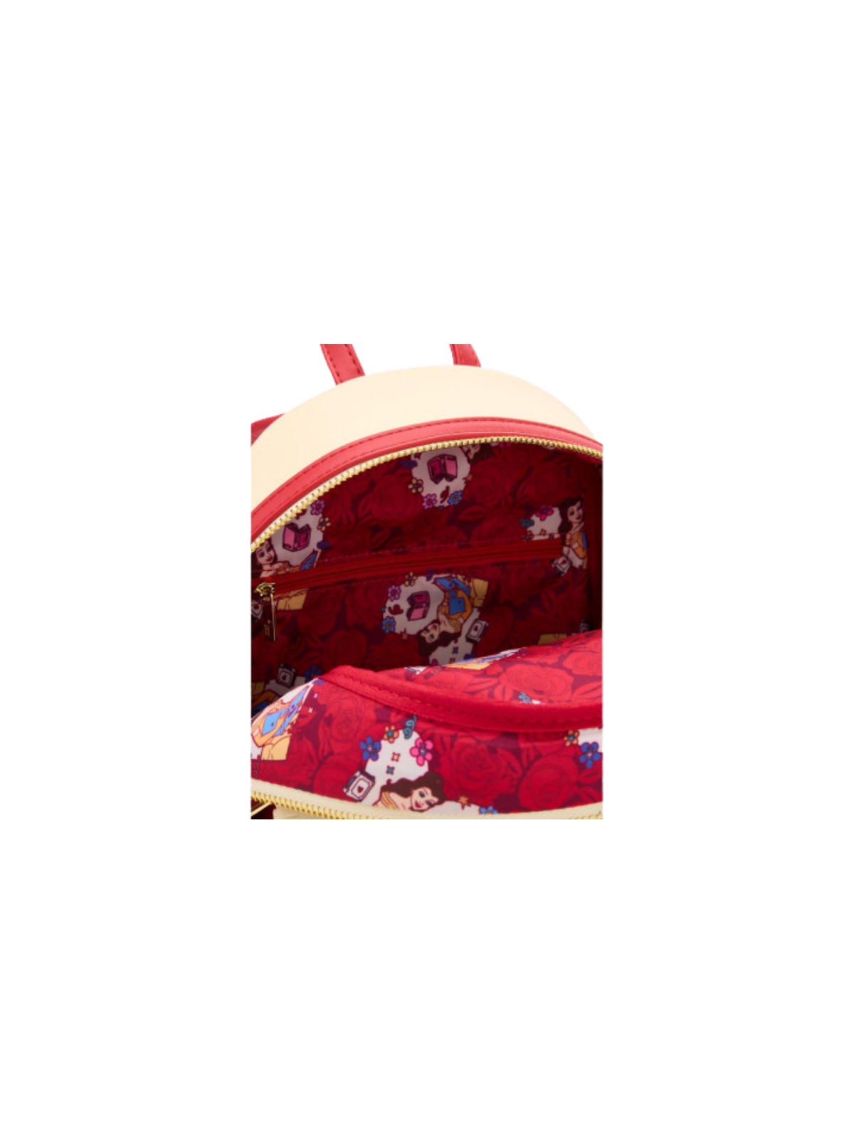 Sac à dos Belle roses magnetic door La belle & la bête LOUNGEFLY Import - Livraison 04/2026