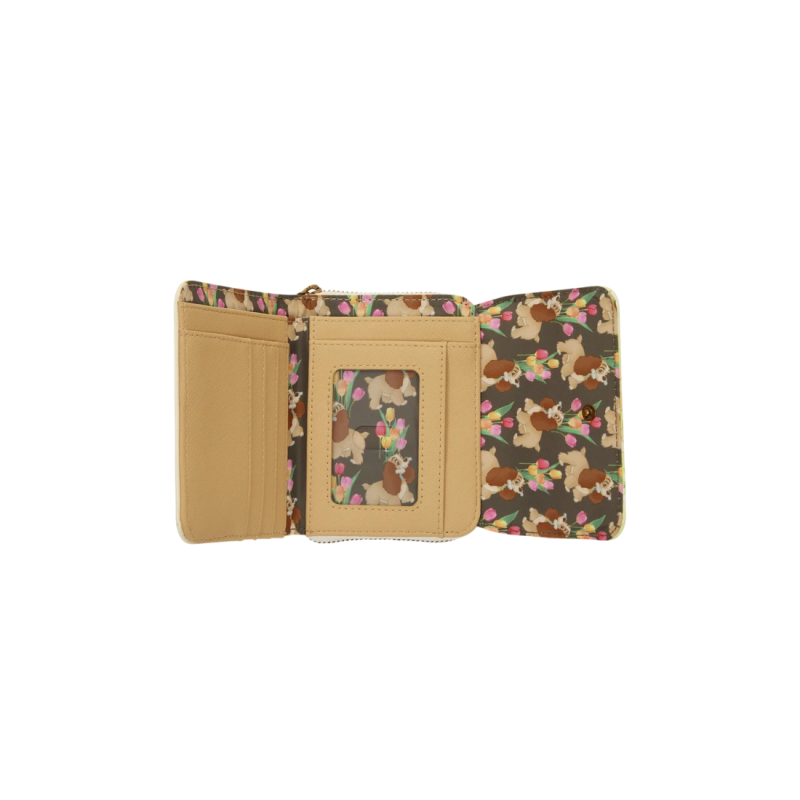 Portefeuille Pastel tulip La belle & le clochard LOUNGEFLY - Livraison 02/2026