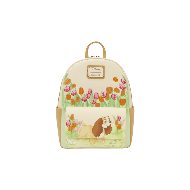 Sac à dos Pastel tulip La belle & le clochard LOUNGEFLY - Livraison 02/2026
