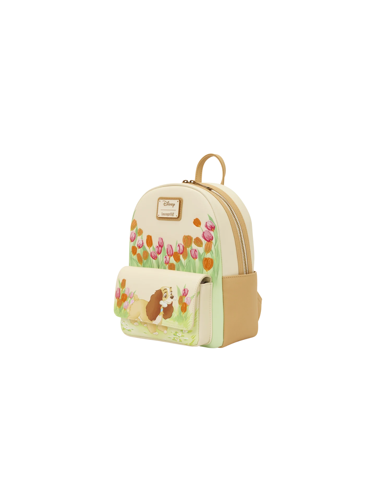 Sac à dos Pastel tulip La belle & le clochard LOUNGEFLY - Livraison 02/2026