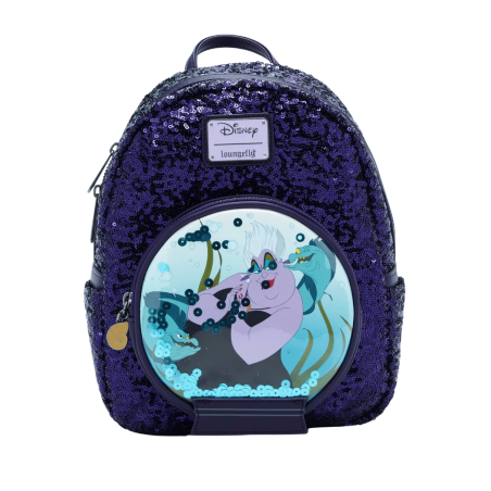 Sac à dos sequins snowglobe Ursula La petite sirène LOUNGEFLY Import