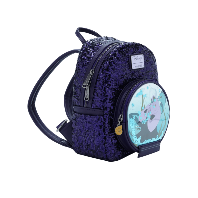Sac à dos sequins snowglobe Ursula La petite sirène LOUNGEFLY Import