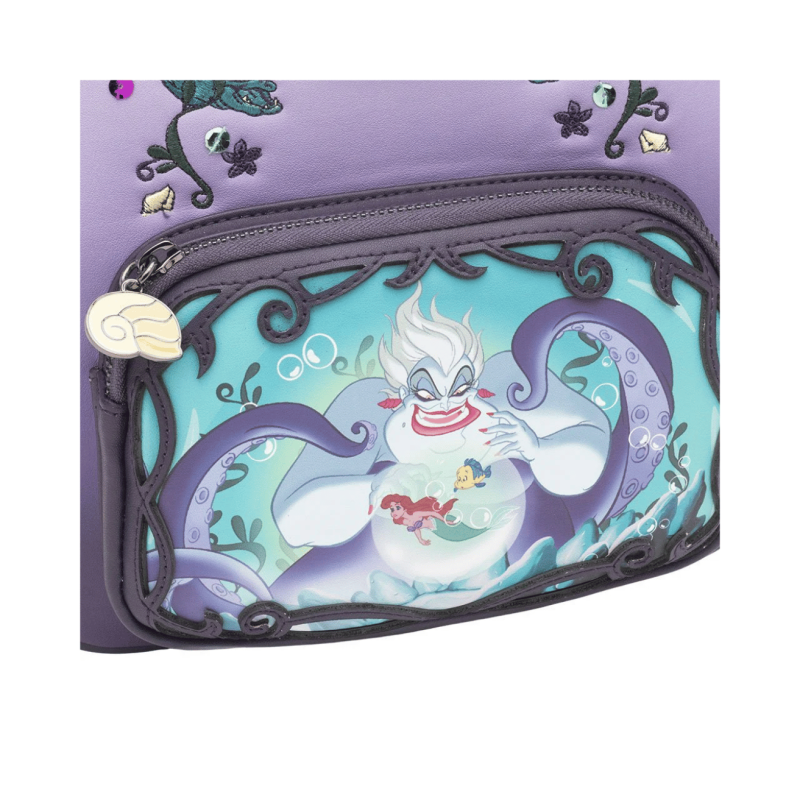 Sac à dos villains scène Ursula La petite sirène LOUNGEFLY Import