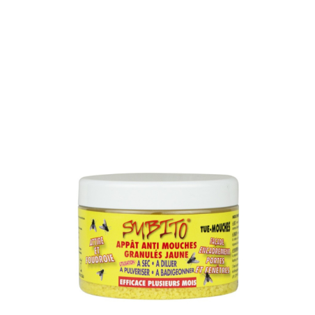 Appât pour mouches 250g SUBITO Elimination efficace des mouches