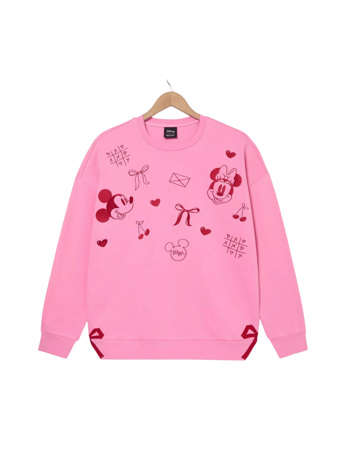 Sweat-shirt rose Saint-Valentin  Mickey et Minnie Disney