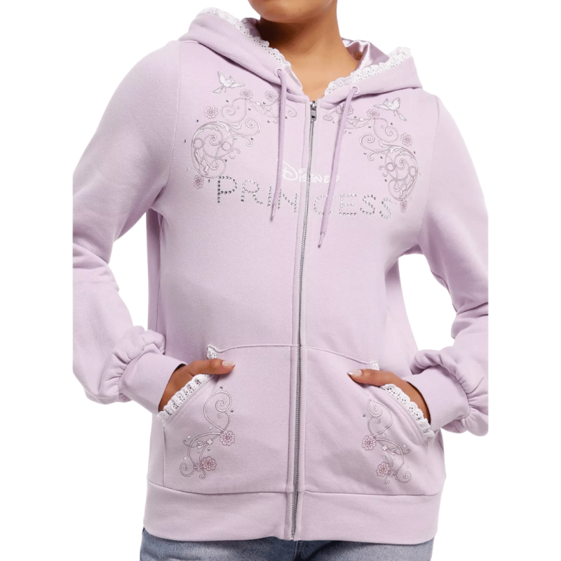 Sweat à capuche pailleté Princesse Disney