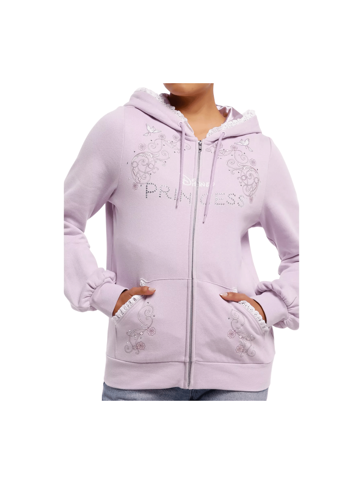 Sweat à capuche pailleté Princesse Disney