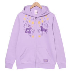 Sweat à capuche zippé Raiponce Lanternes Disney