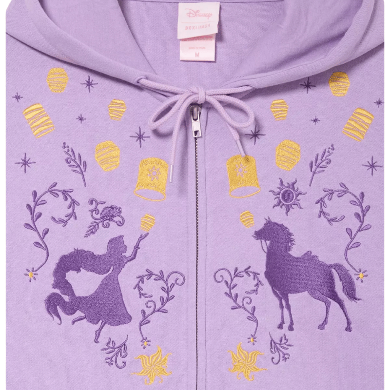 Sweat à capuche zippé Raiponce Lanternes Disney