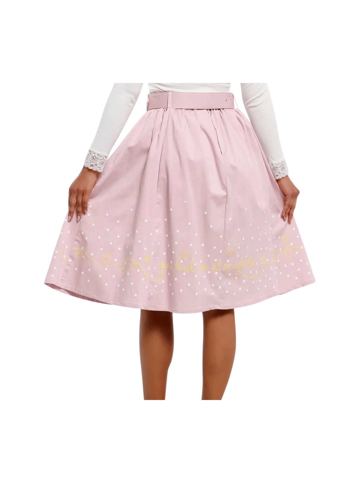 Jupe rétro ceinturée La Belle et le Clochard Disney