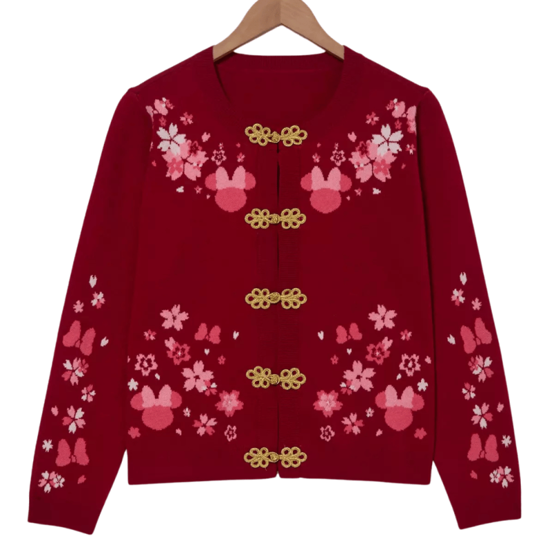 Gilet fleuri Nouvel An lunaire Minnie Mouse Disney