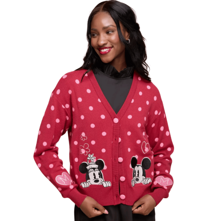 Gilet à pois Mickey et Minnie Disney