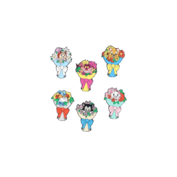 Pin's Blind box Disney Cats bouquets LOUNGEFLY Import