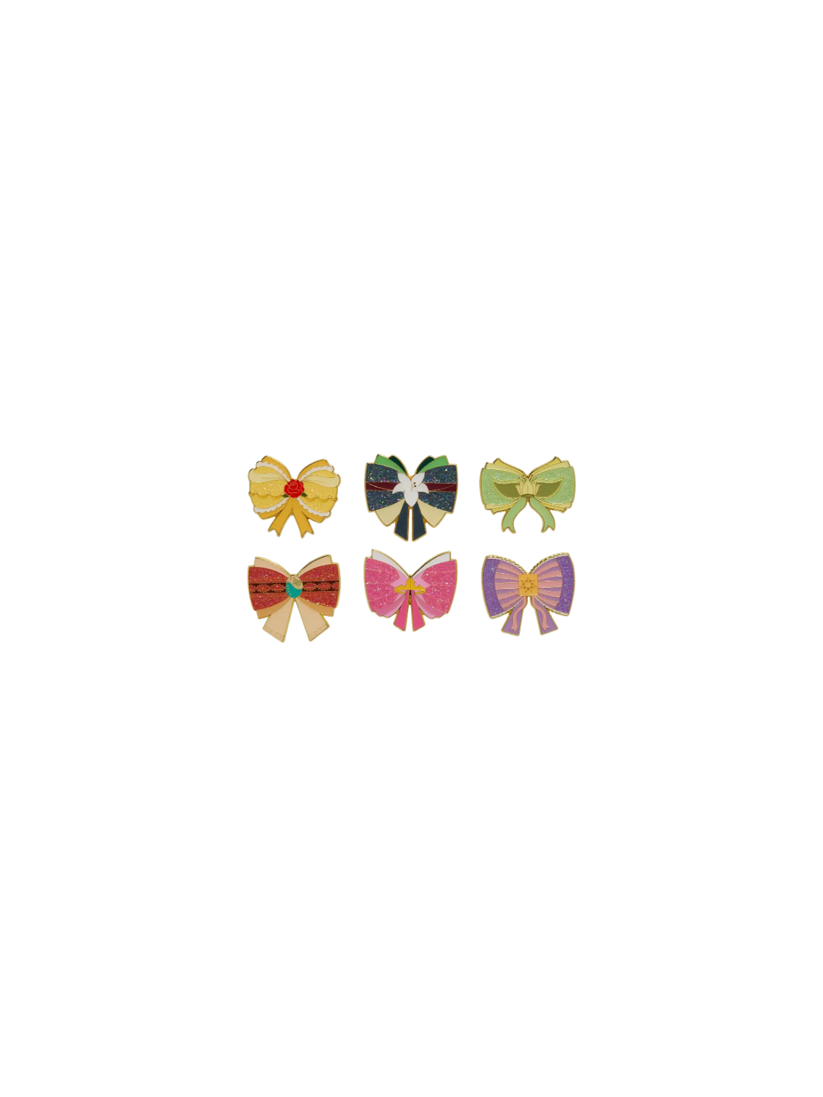 Pin's Blind box Princess glitter bows LOUNGEFLY Import