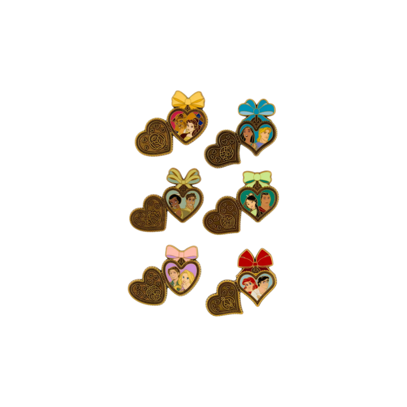 Pin's Blind box Disney Princess couple locket LOUNGEFLY Import