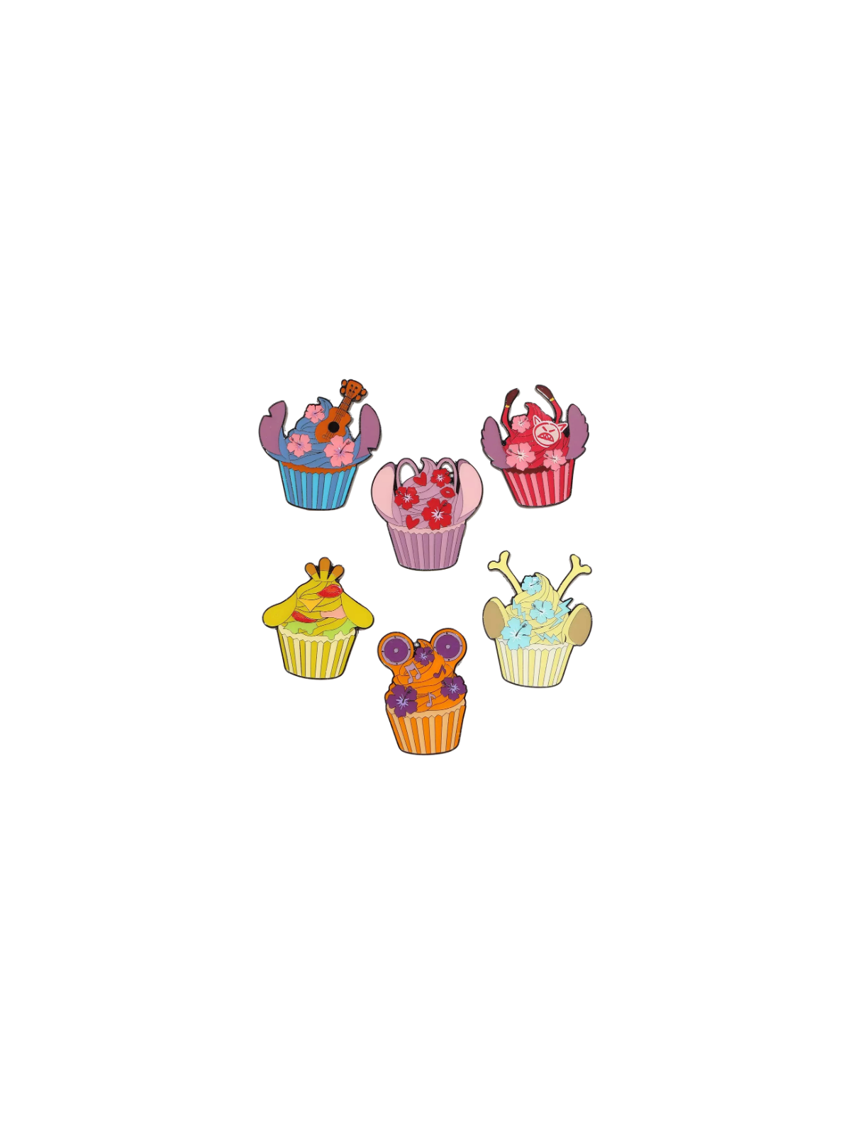 Pin's Blind box Disney Stitch & experiments cupcake LOUNGEFLY Import