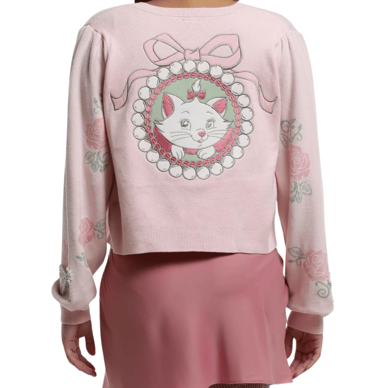 Gilet à nouer sur le devant Marie Roses Les Aristochats Disney