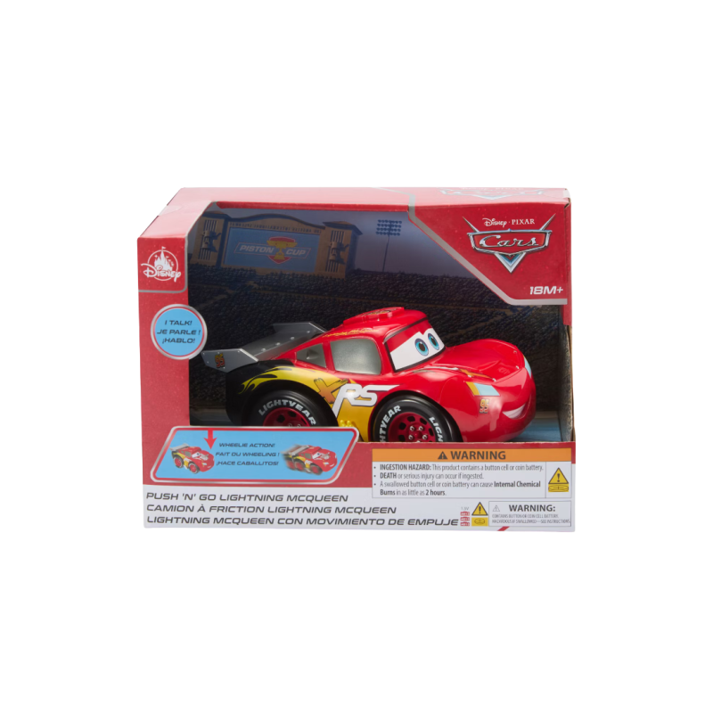 Voiture parlante Flash McQueen Push & Go Cars Disney