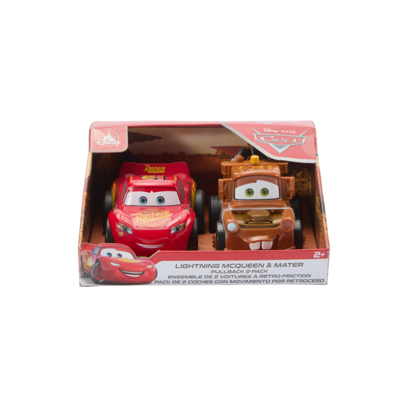 Ensemble de voitures à friction Flash McQueen et Martin Cars Disney