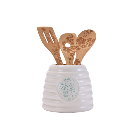 Ensemble d'ustensiles de cuisine avec pot Winnie l'ourson