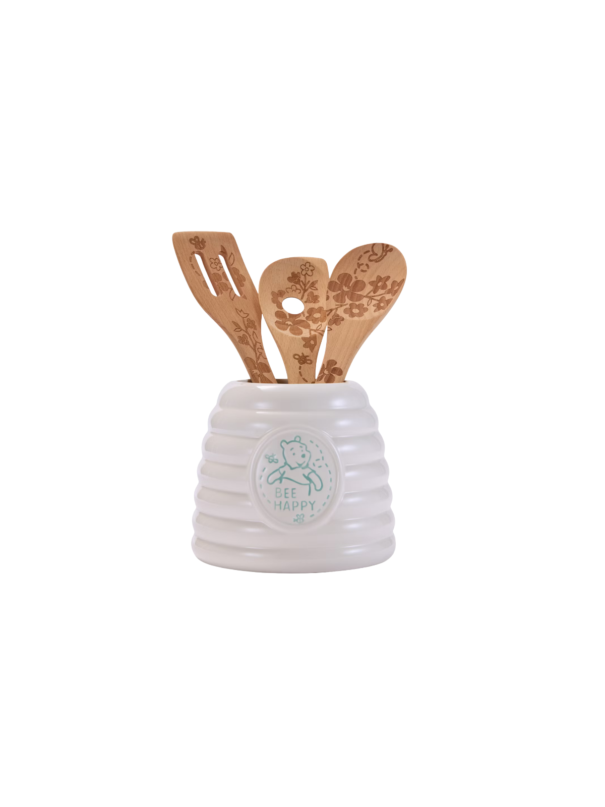 Ensemble d'ustensiles de cuisine avec pot Winnie l'ourson