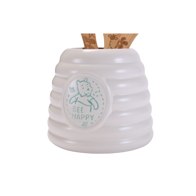 Ensemble d'ustensiles de cuisine avec pot Winnie l'ourson