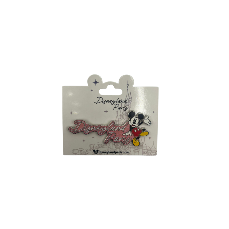 Pin's Disneyland Paris rose Mickey
