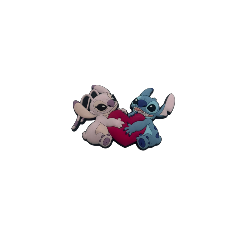 Magnet coeur Angel & Stitch Disneyland paris