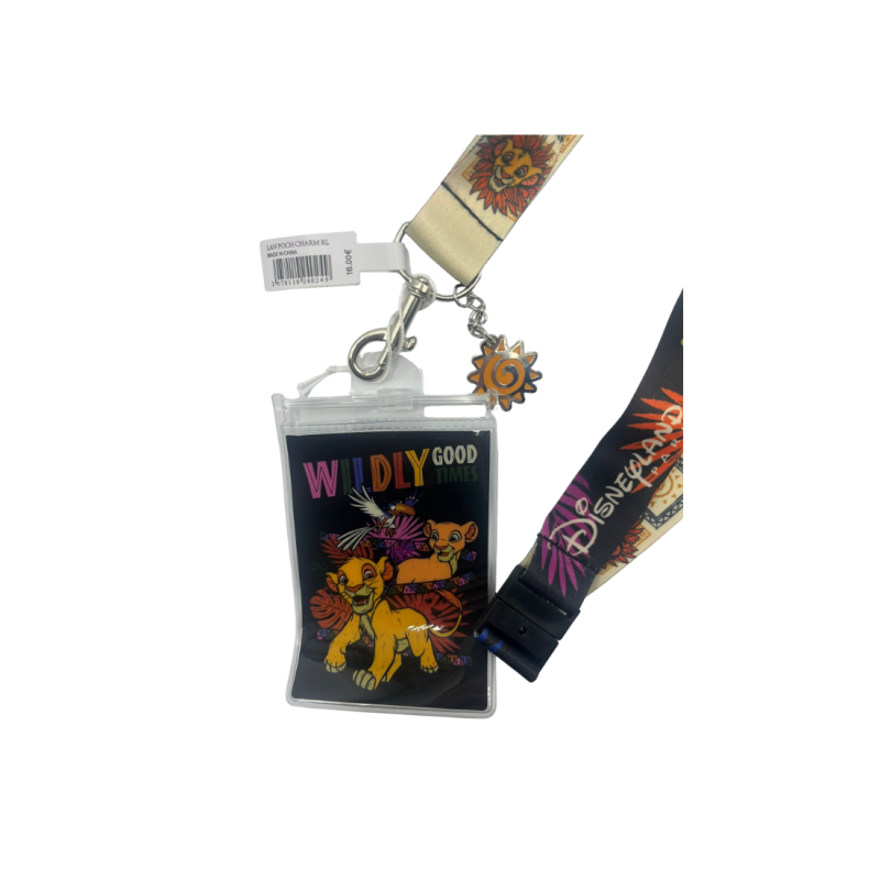 Lanière tour de cou Le Roi lion wildly good times Disneyland paris