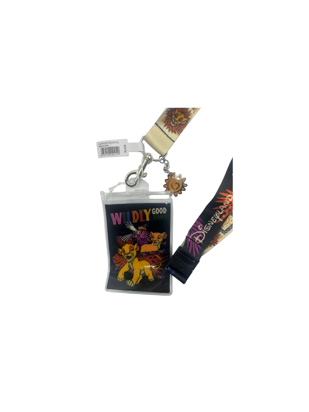 Lanière tour de cou Le Roi lion wildly good times Disneyland paris