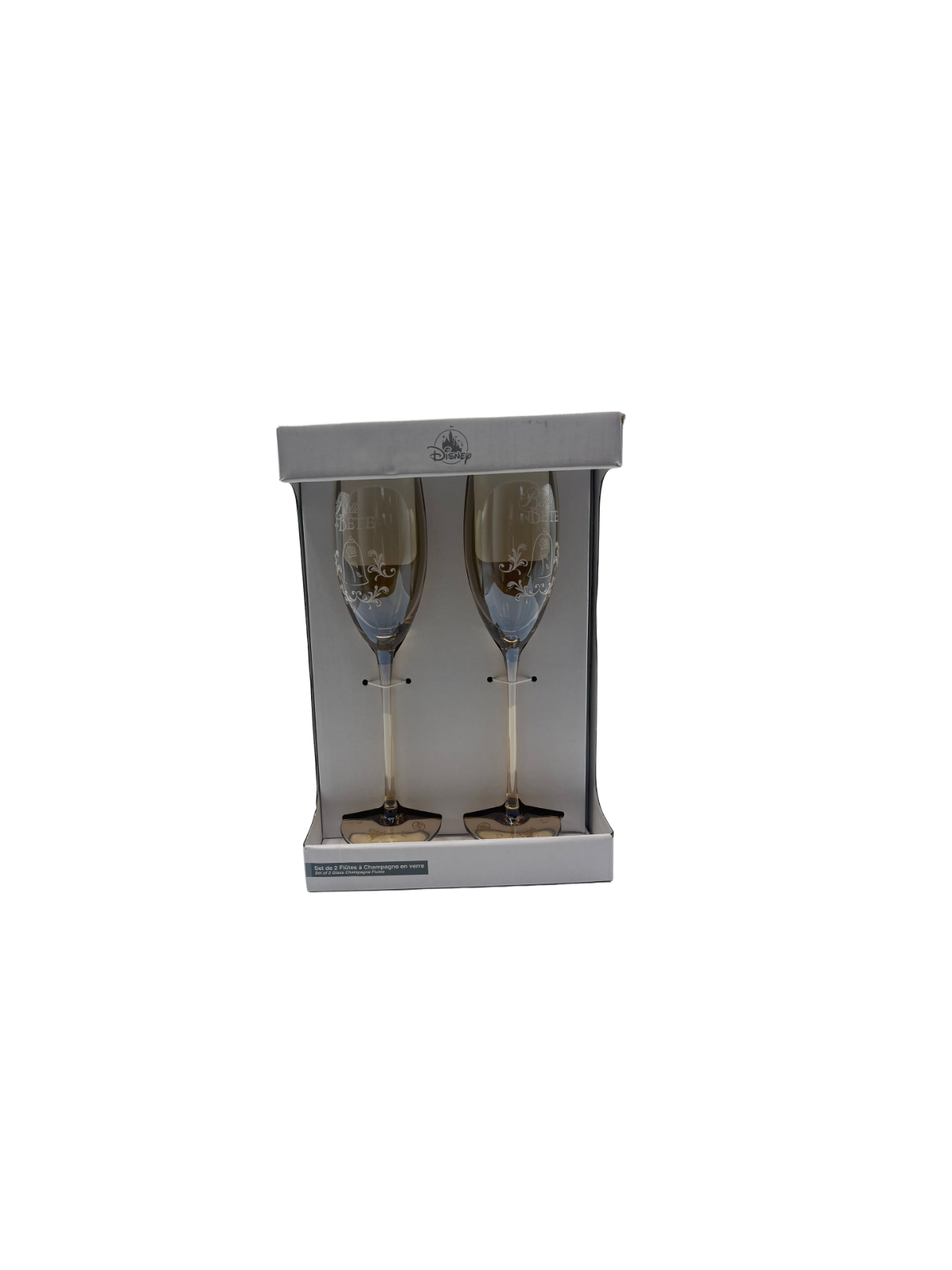 Set flûtes La belle & la bête Disneyland paris