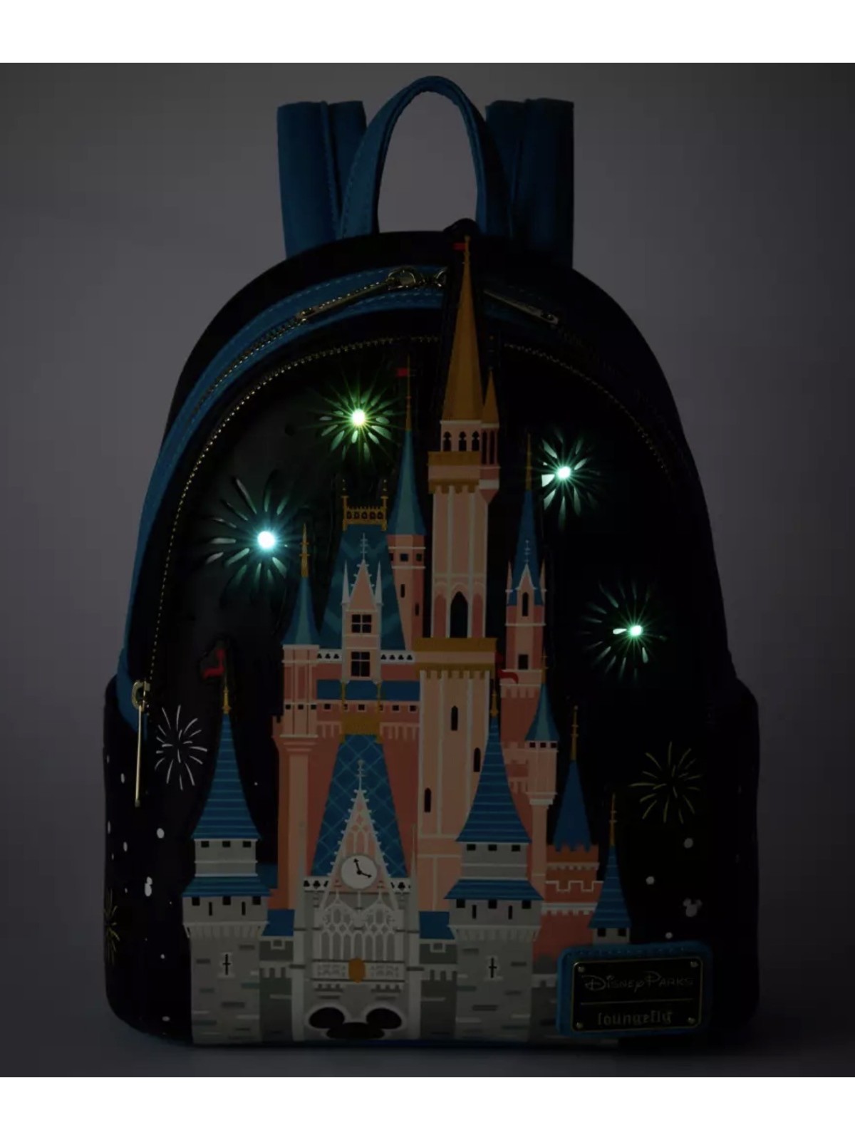 Sac à dos Cinderella Castle Light-Up LOUNGEFLY Import - Livraison 02/2026