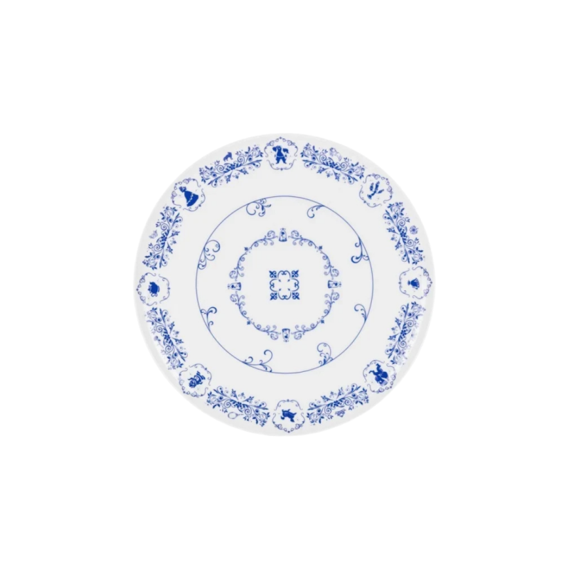 Plat à tarte en porcelaine La belle & la bête Disney