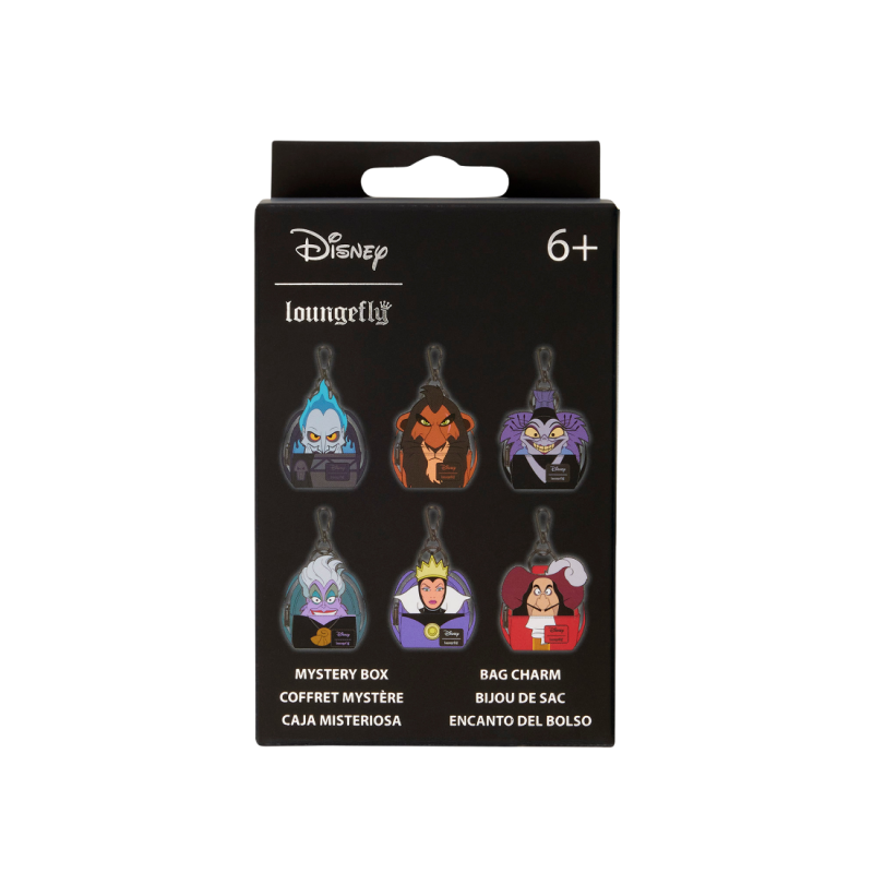 Porte-clés mini sac à dos mystère méchants Disney LOUNGEFLY