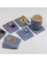 Sous Verres Nintendo NES Set de 8 Cartouches de Jeux Rétro