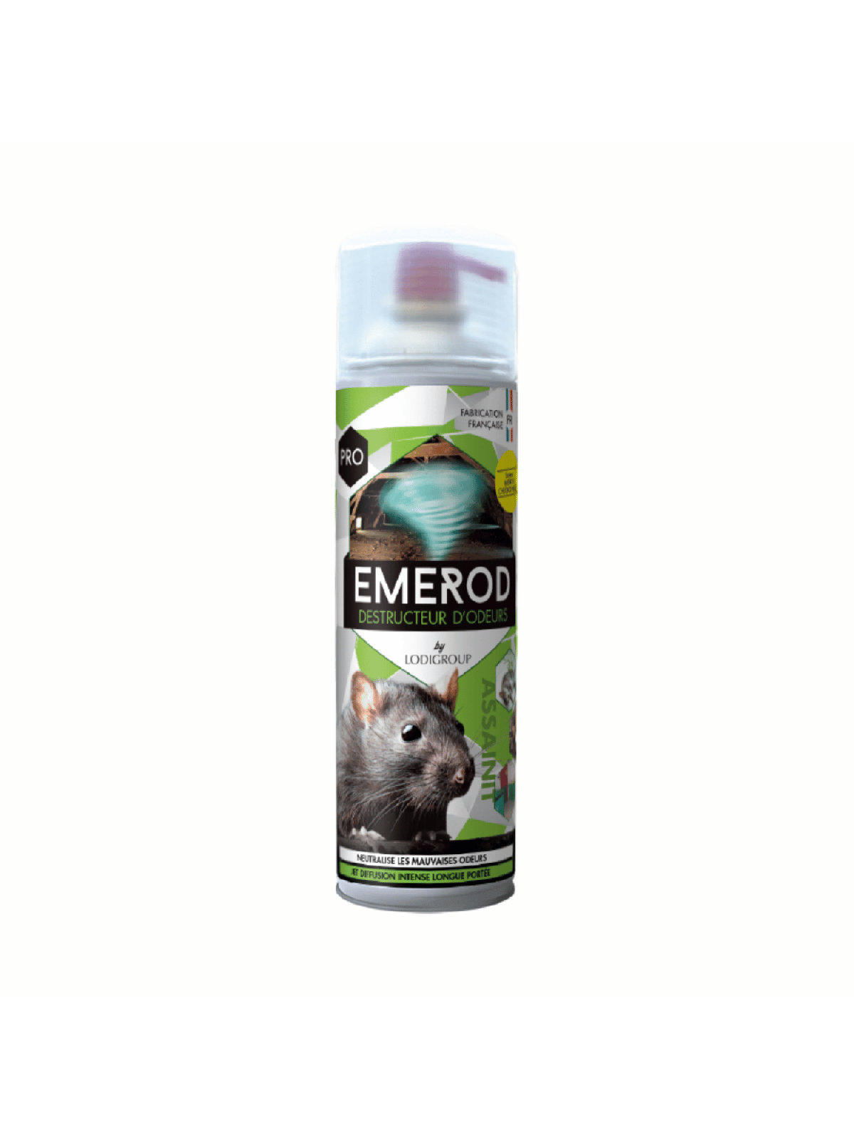 Destructeur Odeurs Professionnel Emerod Digrain 500ml Menthe R8073