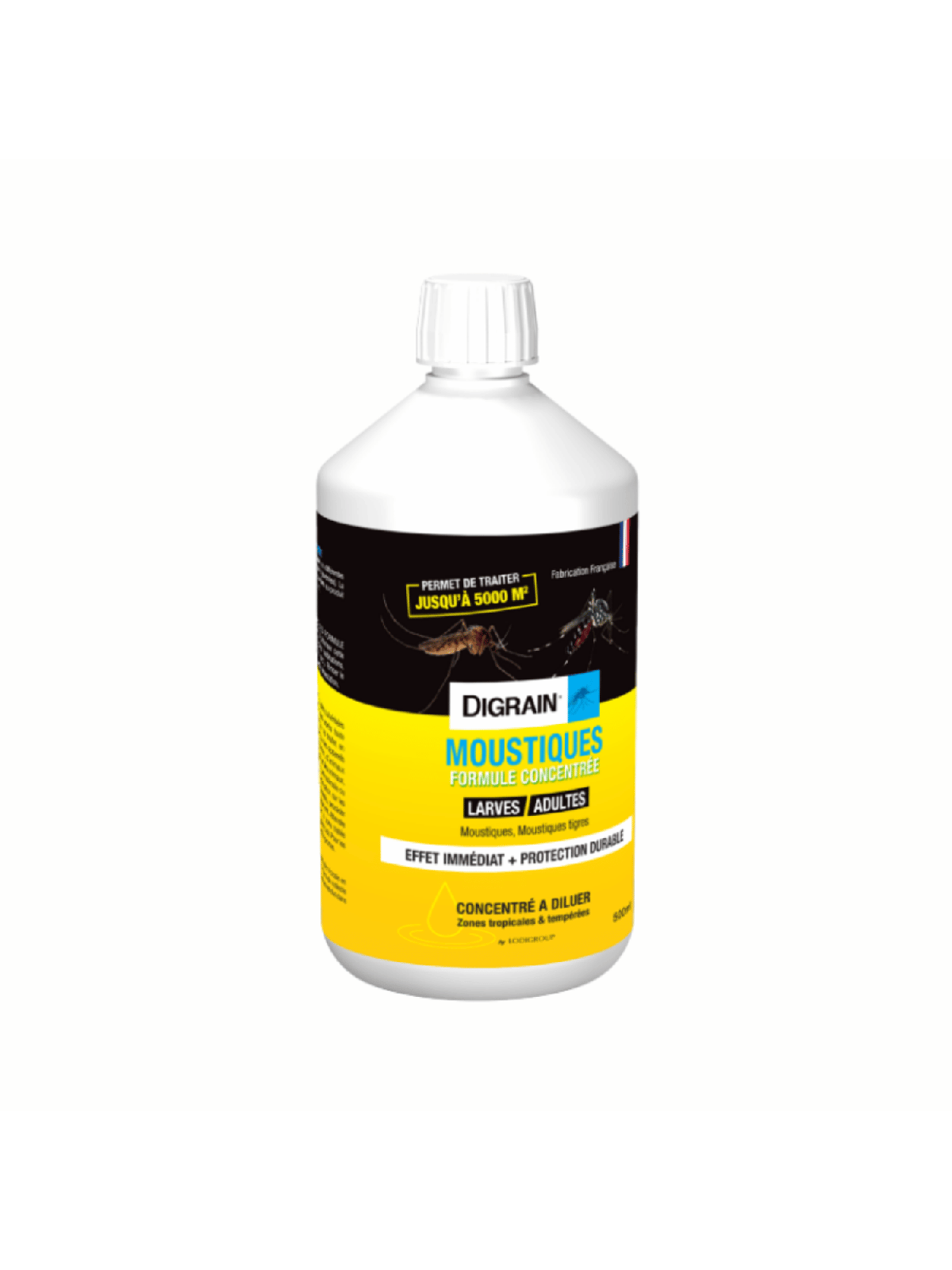 Insecticide Concentré Moustiques Digrain 500ml Traitement 5000m2