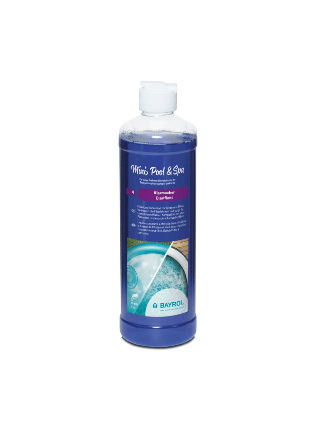 Clarifiant Mini Pool et Spa Bayrol 0,5 L Eau Cristalline 1195331