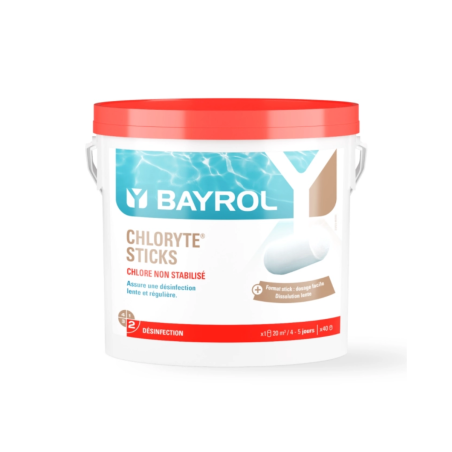 Chloryte Sticks Bayrol 4,5 kg Chlore Non Stabilisé 300g 2137212