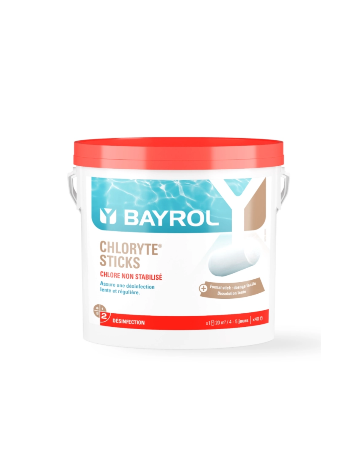 Chloryte Sticks Bayrol 4,5 kg Chlore Non Stabilisé 300g 2137212