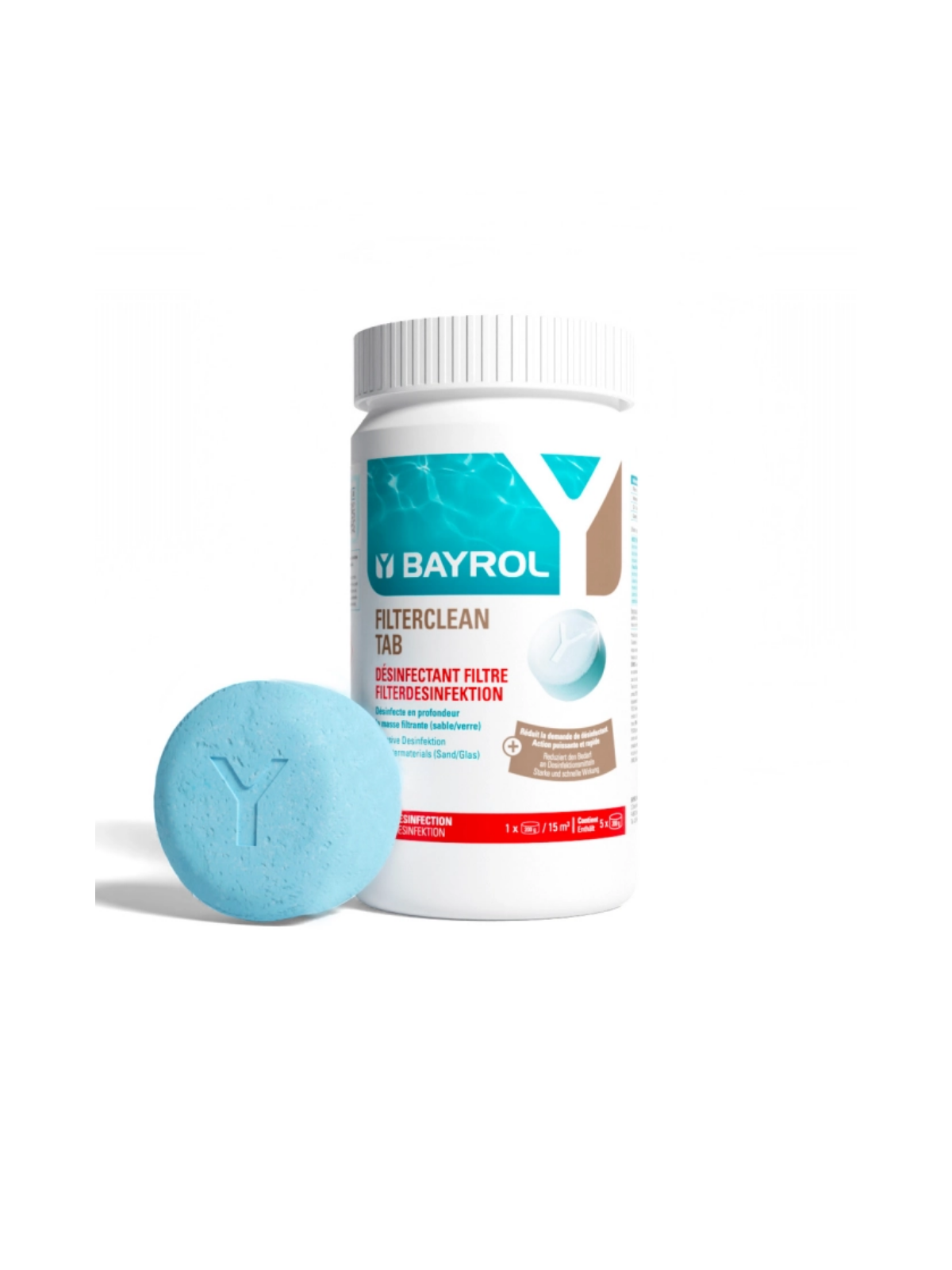 Filterclean Tab Bayrol 1 kg Désinfectant Filtre à Sable 1113121