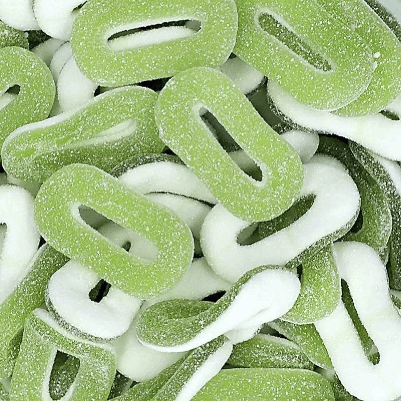 Bonbons Anneaux Pomme Acidulée Haribo Boîte de 150 Pièces