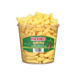 Bonbons Bananes Haribo Boîte de 150 Pièces Confiserie Jaune